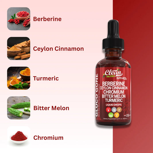 GlucoGone™ Berberine + Ceylon Cinnamon